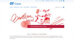 Desktop Screenshot of carus-verlag.com